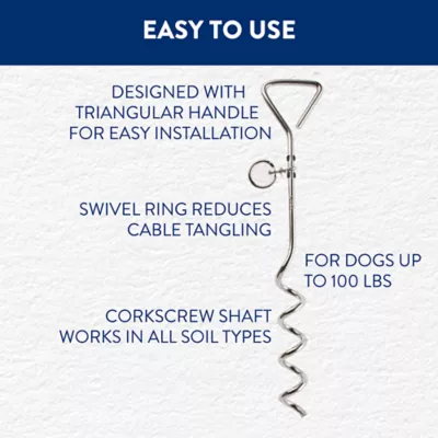 Top Paw® Spiral Dog Stake - Image 3