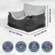 Product TRIXIE Convertible Lite Pet Car Seat, Dog Booster Seat, Travel Pet Bed for Small Dogs and Cats