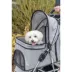 TRIXIE Pet Stroller for Small Dogs & Cats Portable Lightweight Travel Stroller, Gray image thumbnail 2