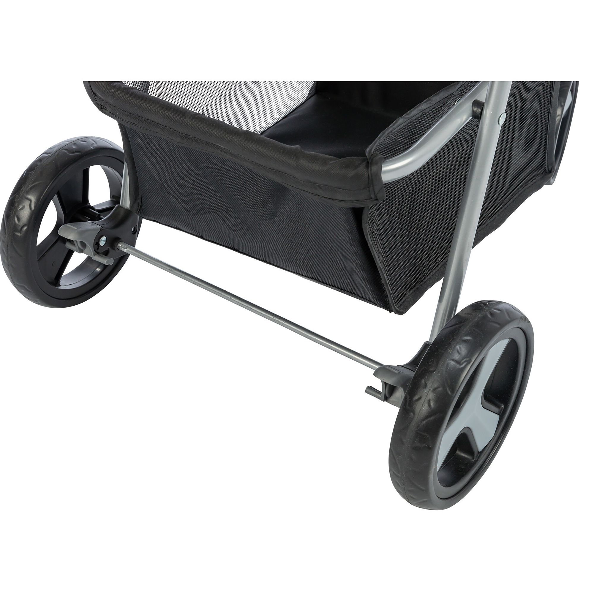 TRIXIE Pet Stroller for Small Dogs & Cats Portable Lightweight Travel  Stroller, Gray
