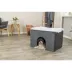 TRIXIE Harvey Velvety Indoor Condo, Foldable Hideaway, for Cats and Small Dogs, Gray image thumbnail 2