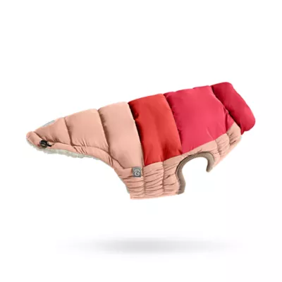 GF PET Elasto-Fit Color Block Puffer - Pink - Image 3