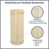 TRIXIE Wall Mount Sisal Scratching Board for Corners, Vertical Cat Scratcher, Beige image thumbnail 4