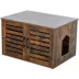 TRIXIE XL Farmhouse Litter Box Enclosure, Hidden Litter Box Cabinet or End Table image thumbnail 1