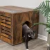 TRIXIE XL Farmhouse Litter Box Enclosure, Hidden Litter Box Cabinet or End Table image thumbnail 2
