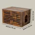 TRIXIE XL Farmhouse Litter Box Enclosure, Hidden Litter Box Cabinet or End Table image thumbnail 4