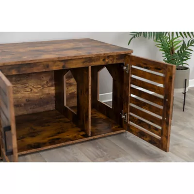 Product TRIXIE XL Farmhouse Litter Box Enclosure, Hidden Litter Box Cabinet or End Table