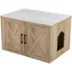 TRIXIE XL Farmhouse Litter Box Enclosure, Hidden Litter Box Cabinet or End Table image thumbnail 1