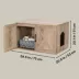 TRIXIE XL Farmhouse Litter Box Enclosure, Hidden Litter Box Cabinet or End Table image thumbnail 4