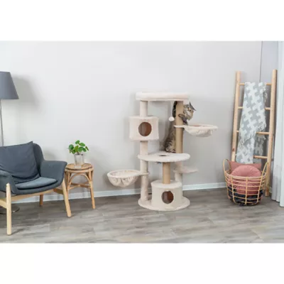 Product TRIXIE Anna Jute 50" Cat Tree Scratching Posts Condos Hammocks Perches Cat Toy, Beige