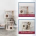 TRIXIE Anna Jute 50" Cat Tree Scratching Posts Condos Hammocks Perches Cat Toy, Beige image thumbnail 3