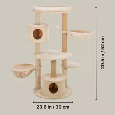 Product TRIXIE Anna Jute 50" Cat Tree Scratching Posts Condos Hammocks Perches Cat Toy, Beige