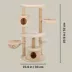 TRIXIE Anna Jute 50" Cat Tree Scratching Posts Condos Hammocks Perches Cat Toy, Beige image thumbnail 4