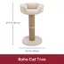 TRIXIE Boho 32" Cat Tree with Jute Scratching Post, Plush Platform with Removable Cat Bed image thumbnail 4