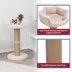 TRIXIE Boho 32" Cat Tree with Jute Scratching Post, Plush Platform with Removable Cat Bed image thumbnail 5