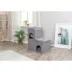 TRIXIE Crazy Cube Stackable 2-Story Indoor Cat Condo, Cat House with Scratching Pad, Gray image thumbnail 2