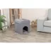 TRIXIE Crazy Cube Stackable 1-Story Indoor Cat Condo, Cat House with Scratching Pad, Gray image thumbnail 7