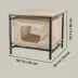 TRIXIE Emmie Indoor Cat Condo, Cat Bed Side Table, Cat Hideaway Cave with Cozy Cushion image thumbnail 3