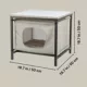 Product TRIXIE Emmie Indoor Cat Condo, Cat Bed Side Table, Cat Hideaway Cave with Cozy Cushion