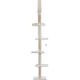 Product TRIXIE Kobe Sisal & Plush 90.5"-104" Ceiling Mount Cat Tree, 4-Level Cat Tower, Beige