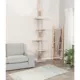 Product TRIXIE Kobe Sisal & Plush 90.5"-104" Ceiling Mount Cat Tree, 4-Level Cat Tower, Beige