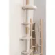 Product TRIXIE Kobe Sisal & Plush 90.5"-104" Ceiling Mount Cat Tree, 4-Level Cat Tower, Beige