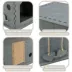 TRIXIE Lene Felt Indoor Cat Condo, Small Cat Hideaway - Cat Toy, Jute Scratching Pads, Gray image thumbnail 4