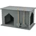 TRIXIE Lene Felt Indoor Cat Condo, Small Cat Hideaway - Cat Toy, Jute Scratching Pads, Gray image thumbnail 5