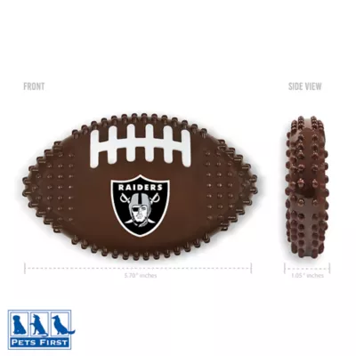 Product Las Vegas Raiders Hard Nylon Football Dog Chew Toy