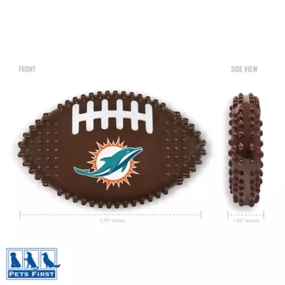 Product Miami  Dolphins Hard Nylon Football Dog Chew Toy