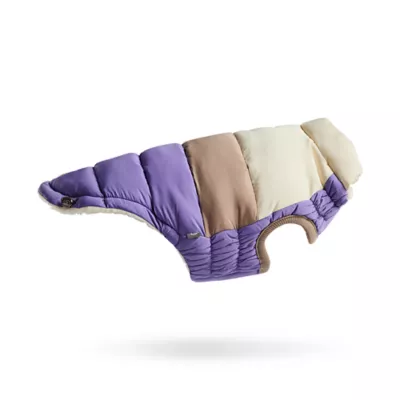 GF PET Elasto-Fit Color Block Puffer - Purple - Image 3