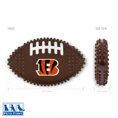 Product Cincinnati Bengals Hard Nylon Football Dog Chew Toy
