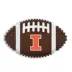 Illinois Hard Nylon Football Dog Chew Toy image thumbnail 1
