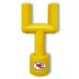 Kansas City Chiefs Hard Nylon Football Goal Post Dog Chew Toy image thumbnail 1