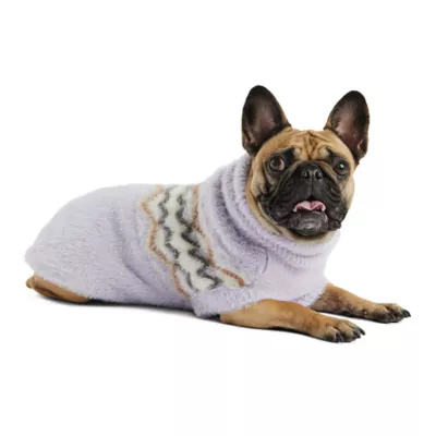 GF PET Fuzzy Sweater Lavender - Image 1