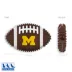 Michigan Hard Nylon Football Dog Chew Toy image thumbnail 2