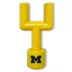 Michigan Hard Nylon Football Goal Post Dog Chew Toy image thumbnail 1