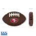 San Francisco 49ers Hard Nylon Football Dog Chew Toy image thumbnail 2