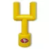 San Francisco 49ers Hard Nylon Football Goal Post Dog Chew Toy image thumbnail 1