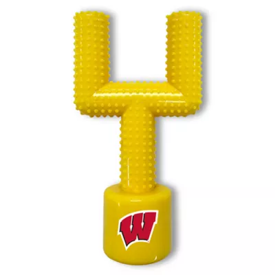 Product Wisconsin Hard Nylon Football Goal Post Dog Chew Toy