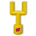 Wisconsin Hard Nylon Football Goal Post Dog Chew Toy image thumbnail 1