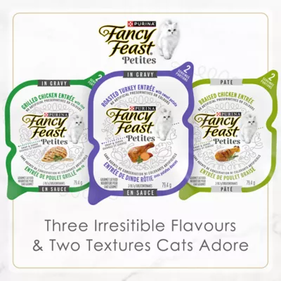 Product Fancy Feast Wet Cat Food Petites - Poultry Favourites Variety Pack, 24 ct
