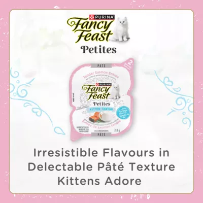 Product Fancy Feast Wet Kitten Food Petites Kitten - Salmon Entrée Pâté, 79.4 g