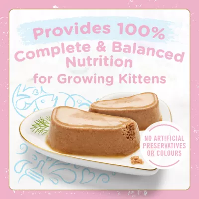 Product Fancy Feast Wet Kitten Food Petites Kitten - Salmon Entrée Pâté, 79.4 g