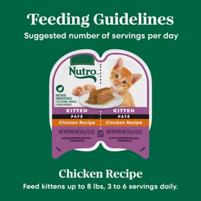 Product Nutro Cat - Kitten, Pate, Split Cup, 2.64 OZ