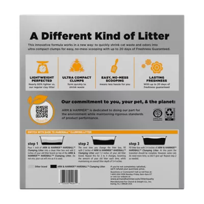 Product ARM & HAMMER Hardball Lightweight Cat Litter, Clumping, No-Mess Scooping, Multi-Cat