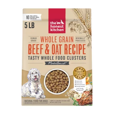 Product The Honest Kitchen Whole Grain Clusters Adult Dog Dry Food - Beef & Oat