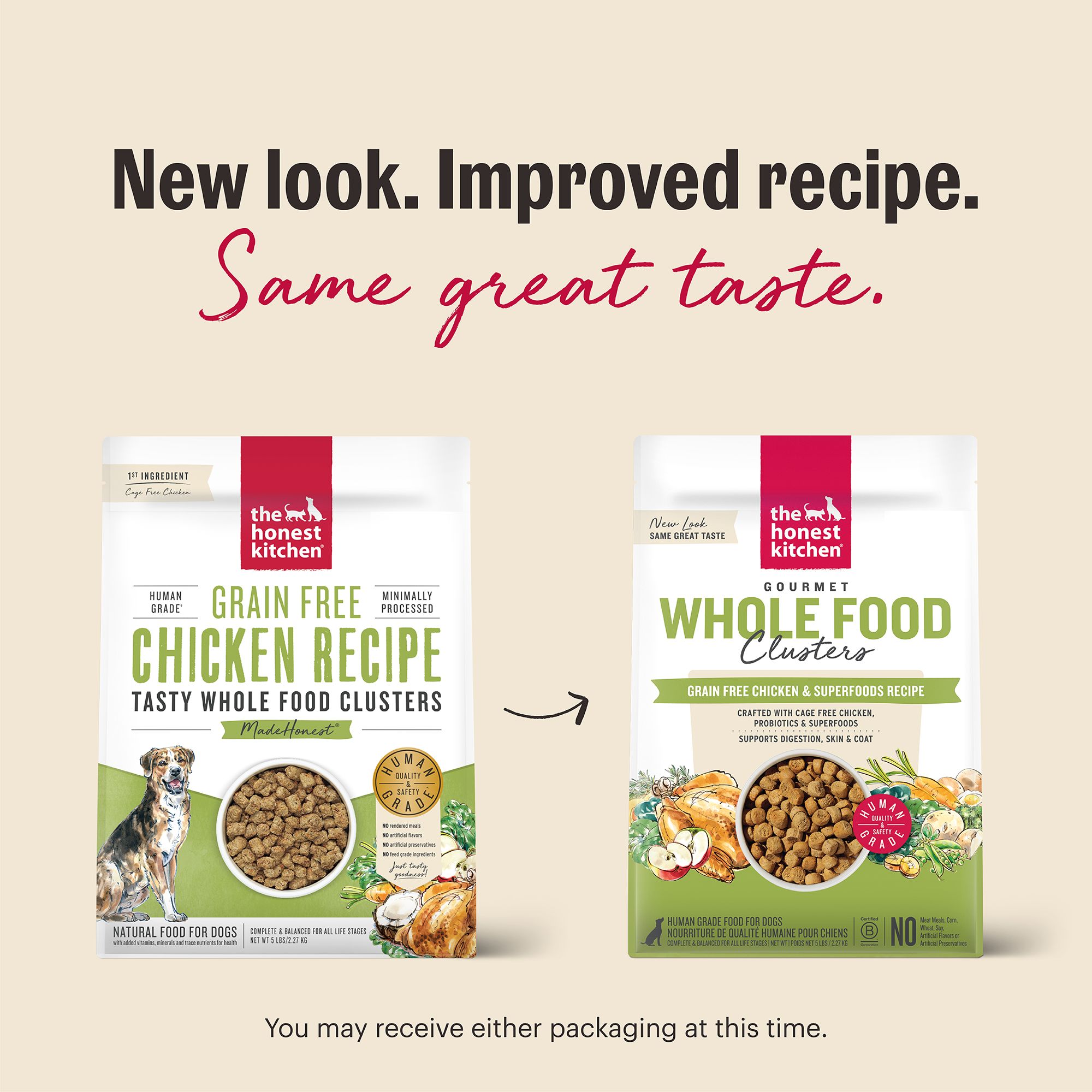 The Honest Kitchen Grain Free Clusters Adult Dog Dry Food - Chicken