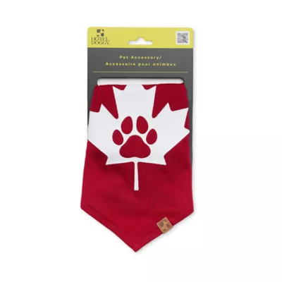 Product HOTEL DOGGY "Canada Day" Maple Leaf & Paw Jersey Bandana