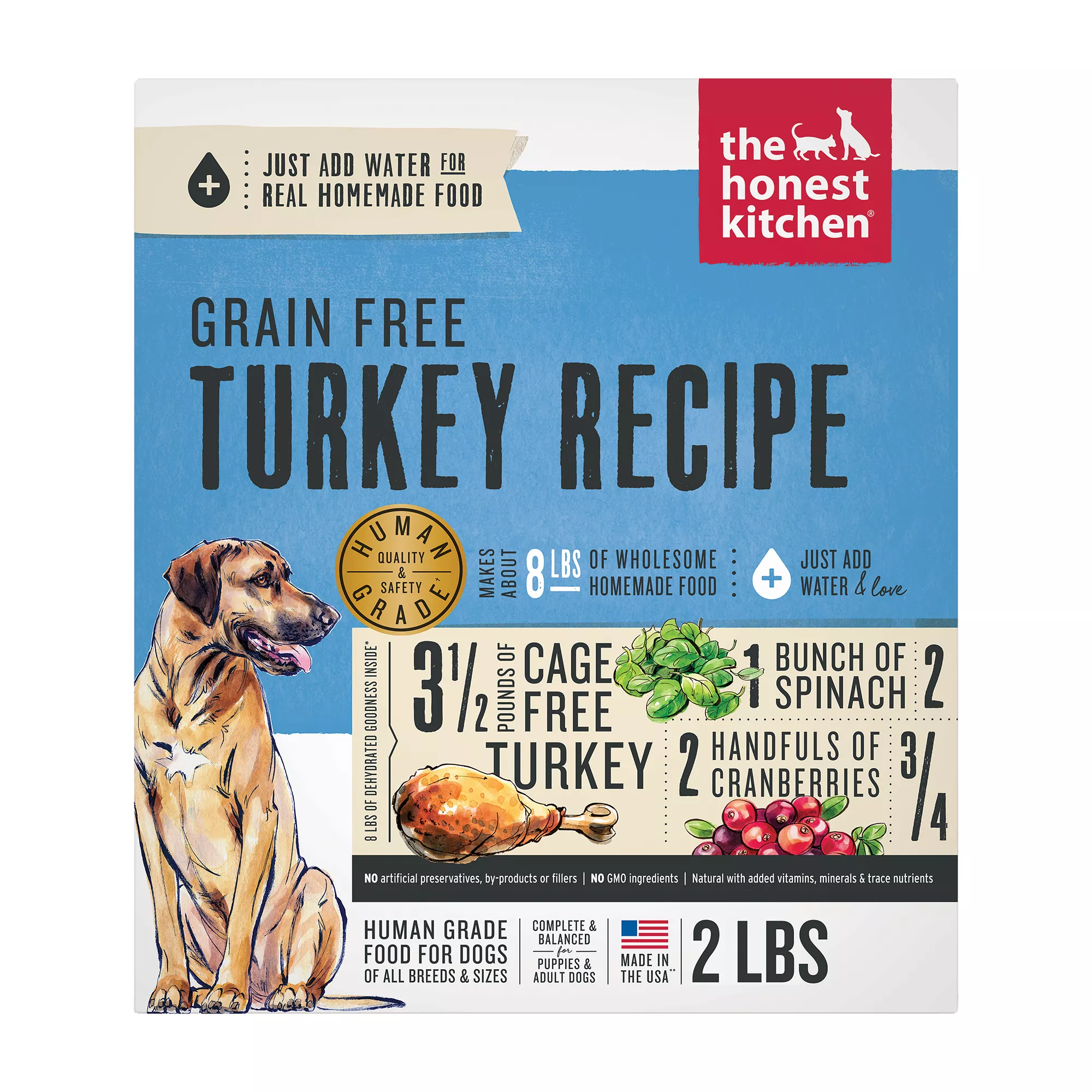 The Honest Kitchen Grain Free Dehydrated Adult Dog Food - Turkey